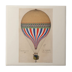 KERAMIKFLIESE: VINTAGE-HEIßLUFTBALLON FLIESE