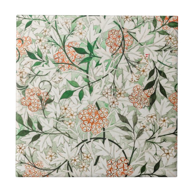KERAMIKFLIESE: WILLIAM MORRIS: JASMINE FLIESE (Vorderseite)