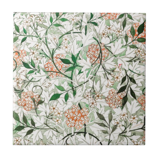 KERAMIKFLIESE: WILLIAM MORRIS : JASMINE FLIESE (Vorderseite)