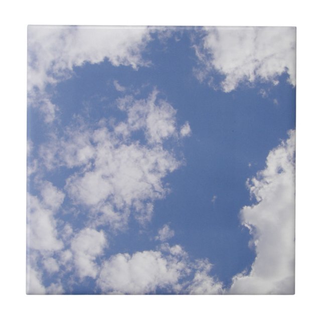 Keramikfliese Wolkenstern (Vorderseite)