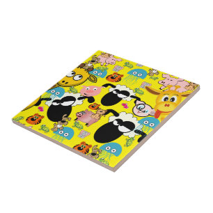Keramikfliesen-Giraffe, Schweine, Kätzchen, Schafe Fliese