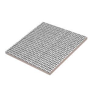 Keramikfliesen schwarze und weiße Quadrate Fliese