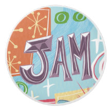 Keramikknopf im Retro-Mid-Century-Stil