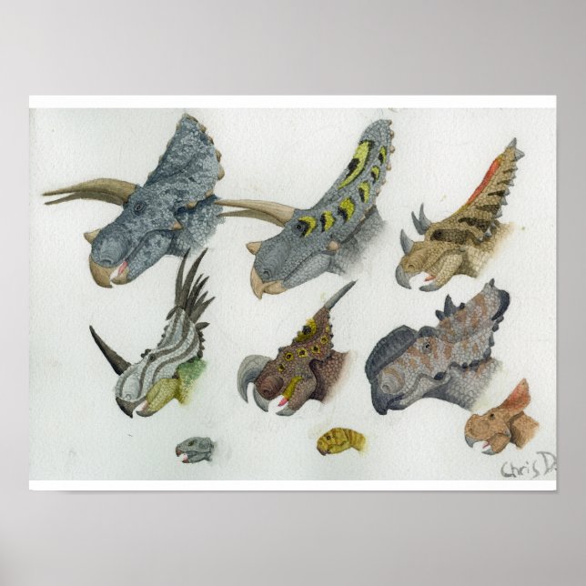 Keramikköpfe drucken poster (Vorne)