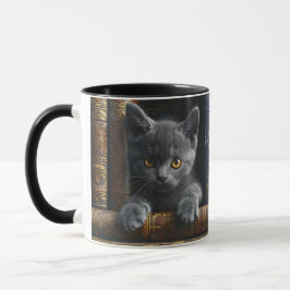 Keramiktasse für Kaffee | Chartreux-Kätzchen und B Tasse