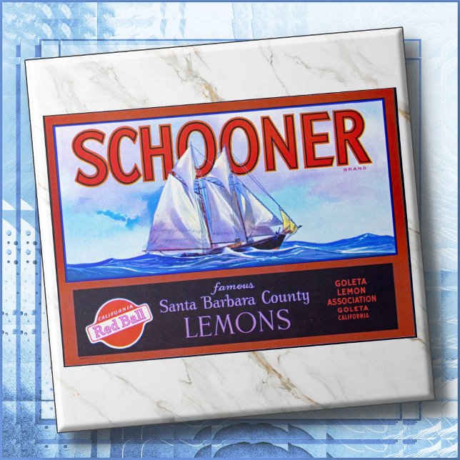 KERAMISCHE FLIESE - "Schooner" Zitronen - Kistenet (Von Creator hochgeladen)