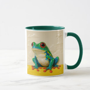 Keramischer Kunstfrosch Tasse