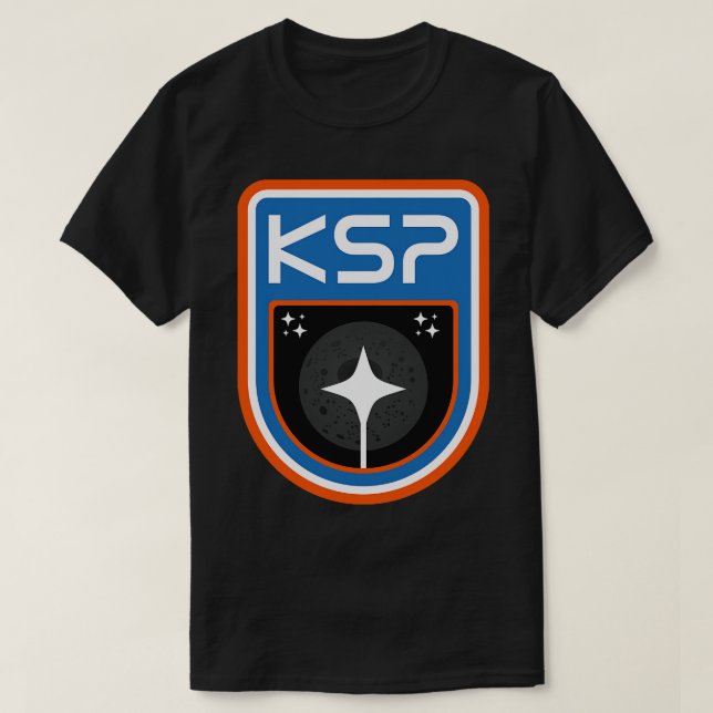 Kerbal Space Program Badge the Mun T-Shirt (Design vorne)
