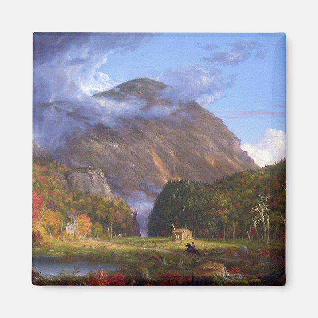 Kerbe des Weißen Berges von Thomas Cole Magnet (Vorne)