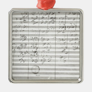 Kerbe für die 3. Bewegung der 5. Symphonie Ornament Aus Metall