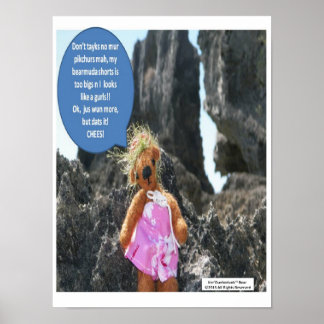 Ker'Dunkedunk Bear Vacacation Poster