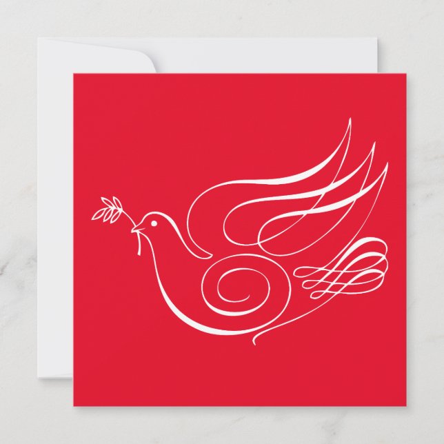 Kereru Calligraphy Peace Dove (Vorderseite)