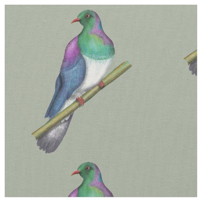 Kereru-Taube Stoff (Nahaufnahme)