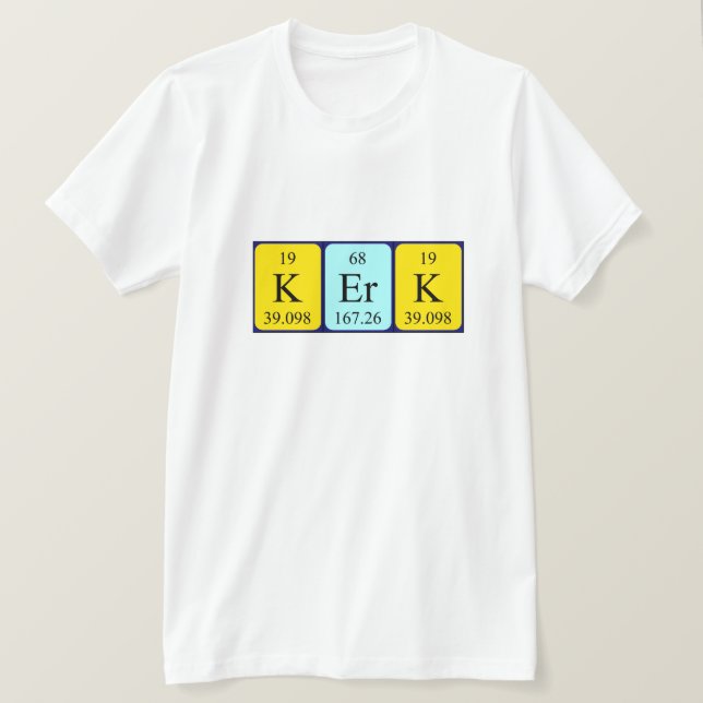 Kerk Periodenname-Shirt T-Shirt (Design vorne)