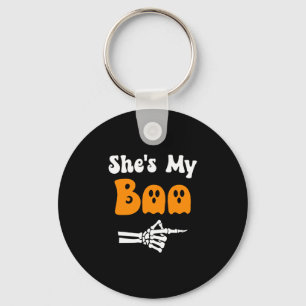 Kerl Boo lustige passende Halloween-Paare Boo Schlüsselanhänger