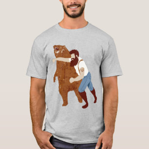 Kerl boxt Bär T-Shirt
