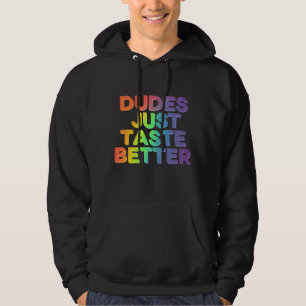 Kerle schmecken einfach besser Regenbogen Schwul S Hoodie