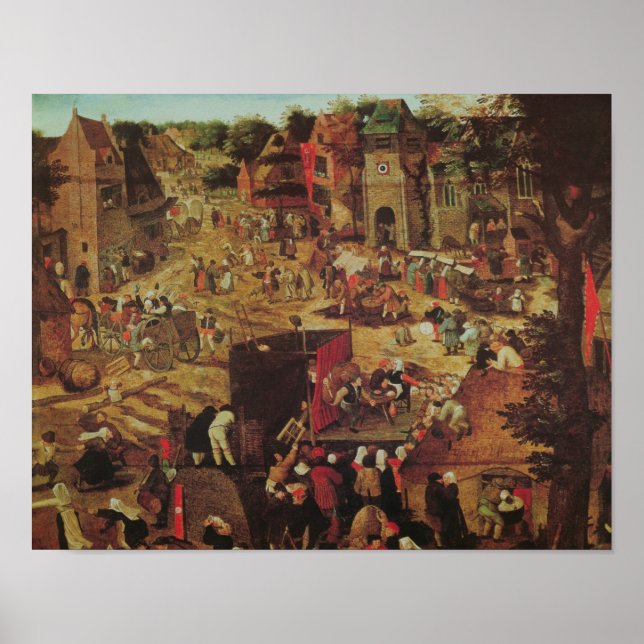 Kermesse mit Theater und Prozession Poster (Vorne)