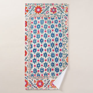 Kermina Suzani Usbekistan Stickerei Print Badhandtuch Set