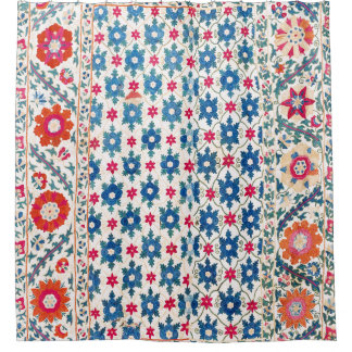 Kermina Suzani Usbekistan Stickerei Print Duschvorhang
