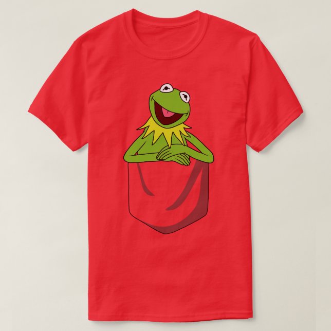 Kermit Der Frosch in der Tasche T-Shirt (Design vorne)