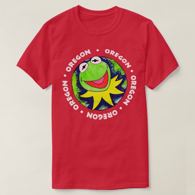 Kermit der Frosch Oregon Blue Dead Stock noch nie  T-Shirt (Design vorne)