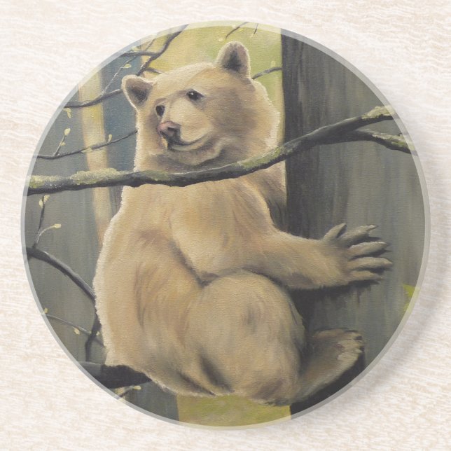 Kermode Bear Art Untersetzer Bear Drink Untersetze (Vorne)