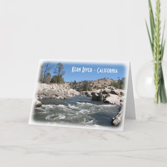 Kern-Fluss-Gruß-Karte! Karte (Vorderseite)