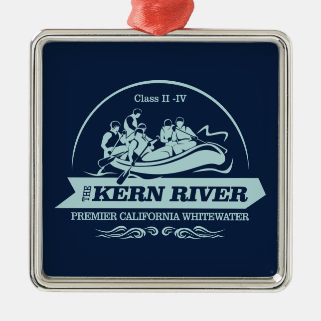 Kern Fluss (Rafting 2) Ornament Aus Metall (Vorne)