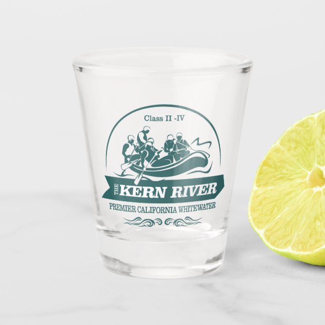 Kern Fluss (Rafting 2) Schnapsglas (Vorderseite)