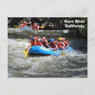 Kern River White Water Rafting Postcard! Postkarte