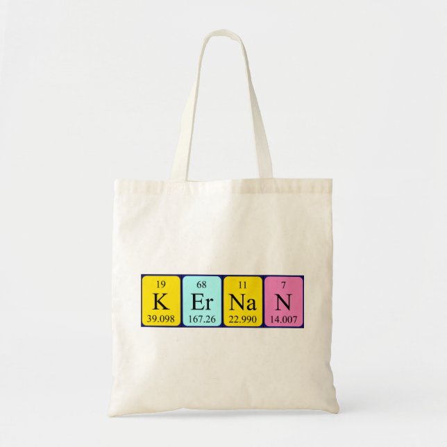 Kernan Periodic Table name tobag Tragetasche (Vorne)