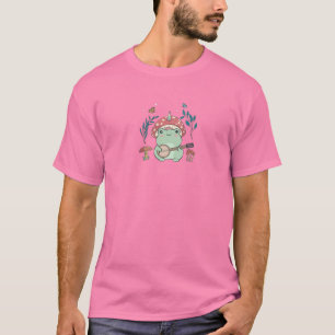 Kernästhetik Kawaii Einhorn Frosch Spielen T-Shirt