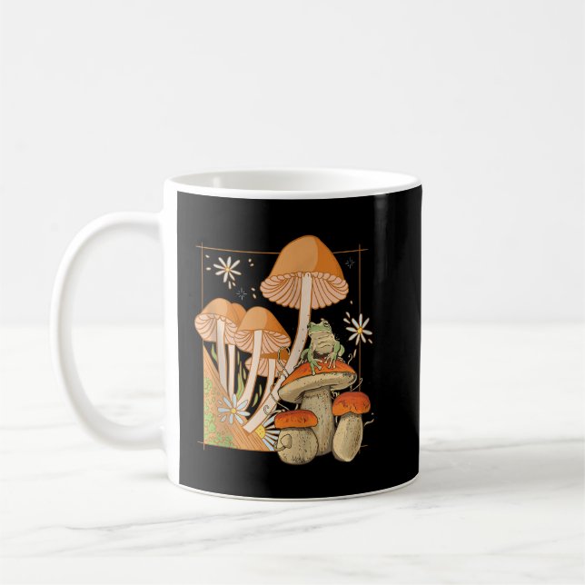 Kernästhetische Fairycore Pilze Goblinco Kaffeetasse (Links)