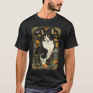 Kernästhetische Katzenschmetterlinge Blume Gard T-Shirt