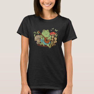 Kernästhetischer Frosch spielen Banjo T-Shirt