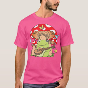 Kernästhetisches Mushroom Kawaii Frosch Spielen T-Shirt