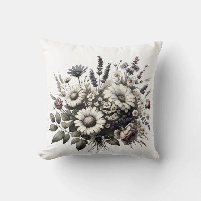 KernBlume für Vintage Hütte Kissen (Vorderseite)