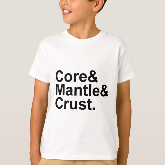 Kernbrennenkruste | Interne Struktur der Erde T-Shirt (Vorderseite)
