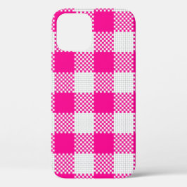 Kernbrenner Rosa Gingham kariert Case-Mate iPhone Hülle