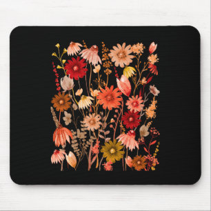 Kerndruckdruck Pressed Blume Blauer Herbst Mousepad