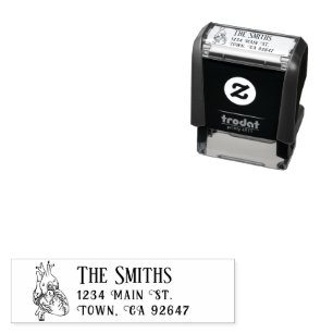 Kerne Rücksendeadresse Anatomisches Herz Permastempel