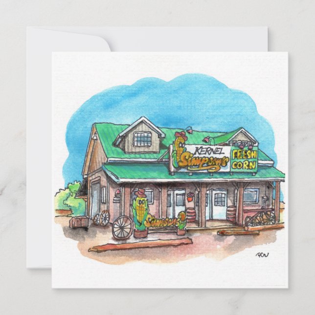 Kernel Simpsons Zuckermais Karte (Vorderseite)