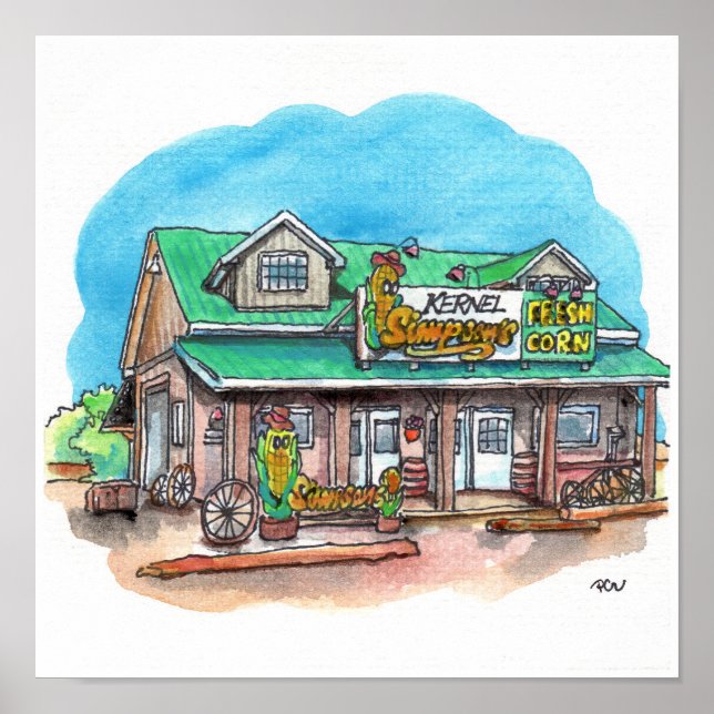 Kernel Simpsons Zuckermais Poster (Vorne)