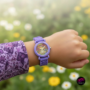 Kernfrosch-Blume-Pilze Armbanduhr
