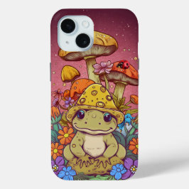 Kernfrosch-Blume-Pilze Case-Mate iPhone Hülle