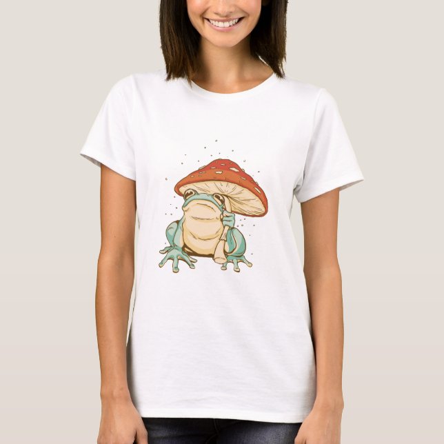 Kernfrosch mit Pilz T-Shirt (Vorderseite)