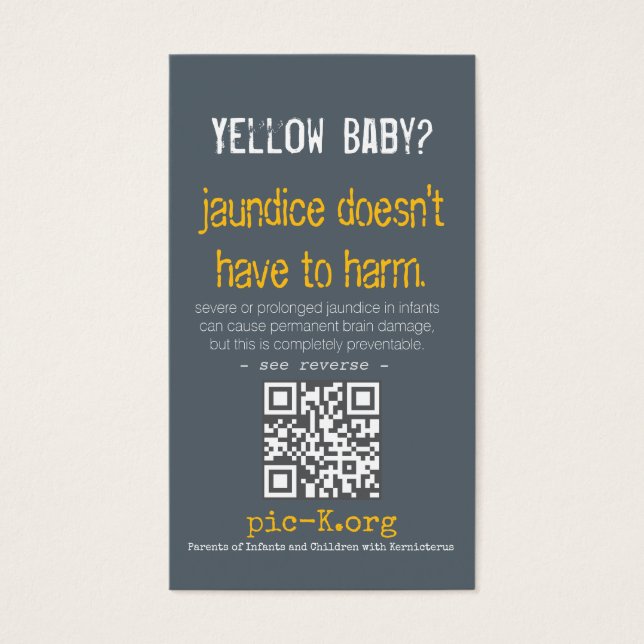 Kernicterus Prevention Cards (Vorderseite)