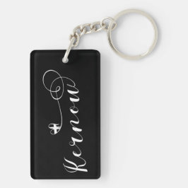 Kernow Flag in Herz, Kornisch, Cornwall Schlüsselanhänger