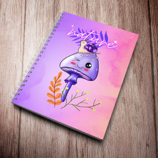 Kernpilz aus Kawaii und Schnecke Notizbuch
